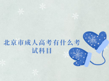 北京市成人高考考試科目
