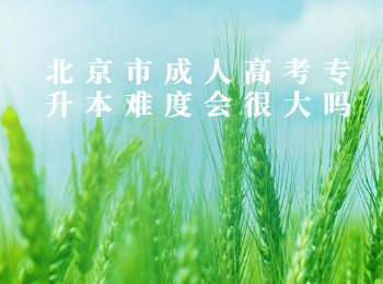 北京市成人高考專升本難度