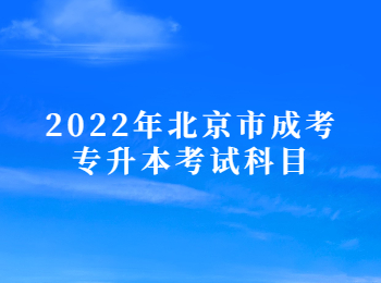 北京市成考專(zhuān)升本考試科目