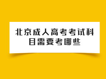 北京成人高考考試科目