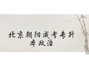 北京朝陽(yáng)成考專升本政治